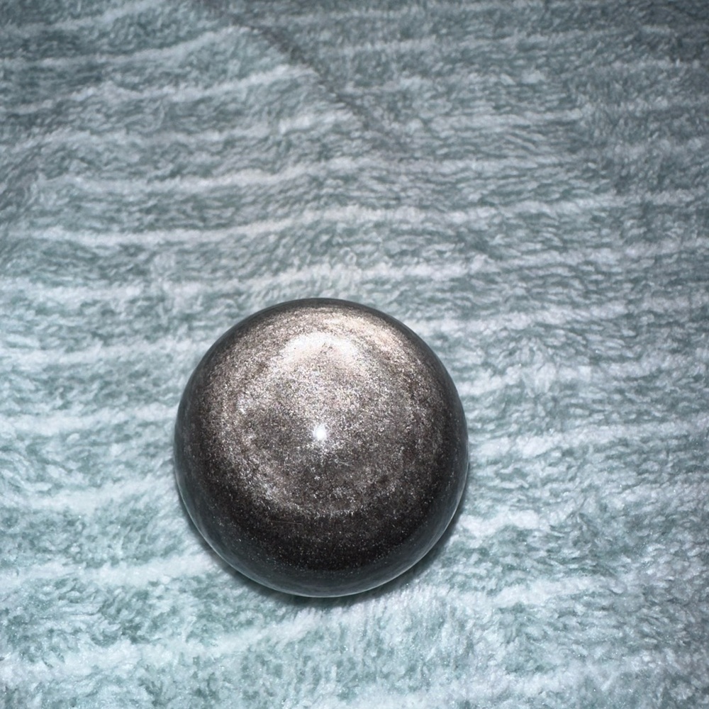 Silver Sheen Obsidian Sphere